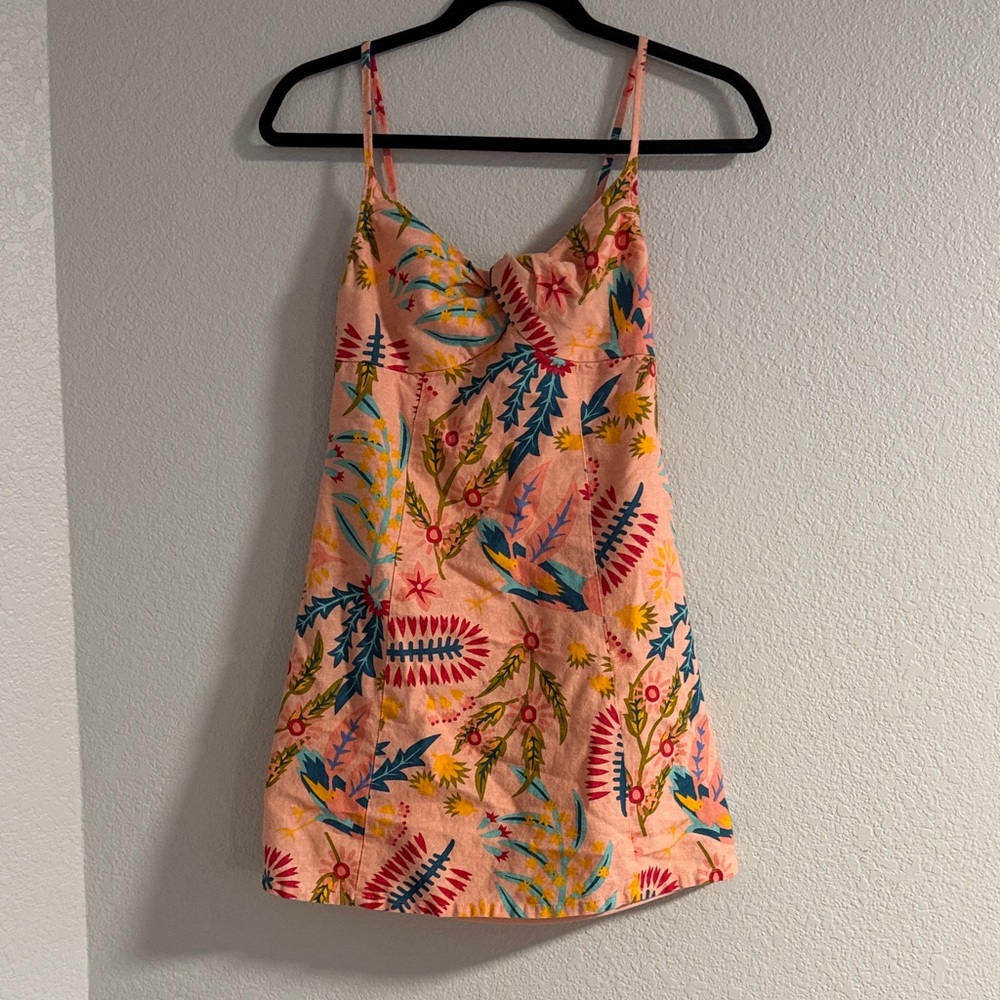 Jessica Simpson Floral Spaghetti Strap Dress, XS
